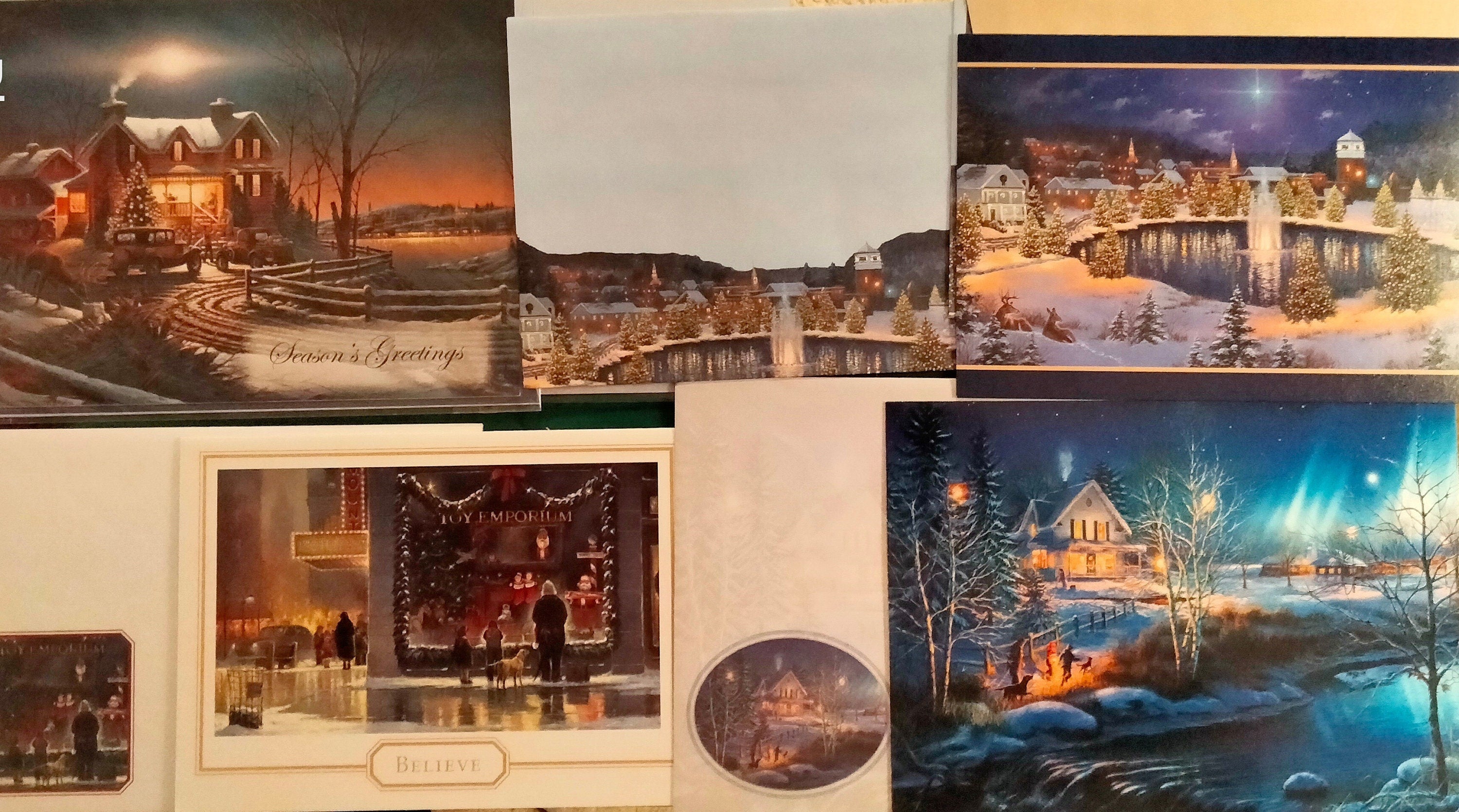 Animal & Pet Christmas Cards – 30-Card Assortment, USA Printed with Matching Envelopes