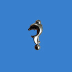 16G Dolphin Straight Barbell – 316L Surgical Steel, 9/16", Helix, Cartilage & Eyebrow