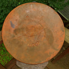 Vintage 1991 Raku Pottery Platter – Signed, Mexican Spice Colors, 19" Wall Hanging or Centerpiece