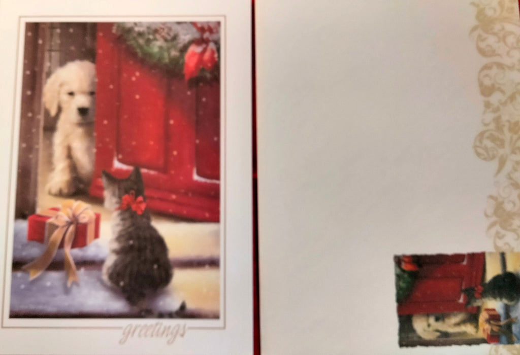 Christmas Card Assortment – 30-Pack Santa, Snowmen & Red Truck, USA Printed