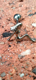 14G Harley Girl Tongue Ring | 316L Surgical Steel | 5/8" Barbell