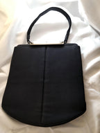 1940s Vintage Cloth Handbag | Mother of Pearl Clasp | L&M Bags by Edwards | Made in USA