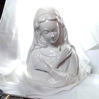 Vintage 1950s Virgin Mary Ceramic Planter Vase – Made in Japan, Religious Décor