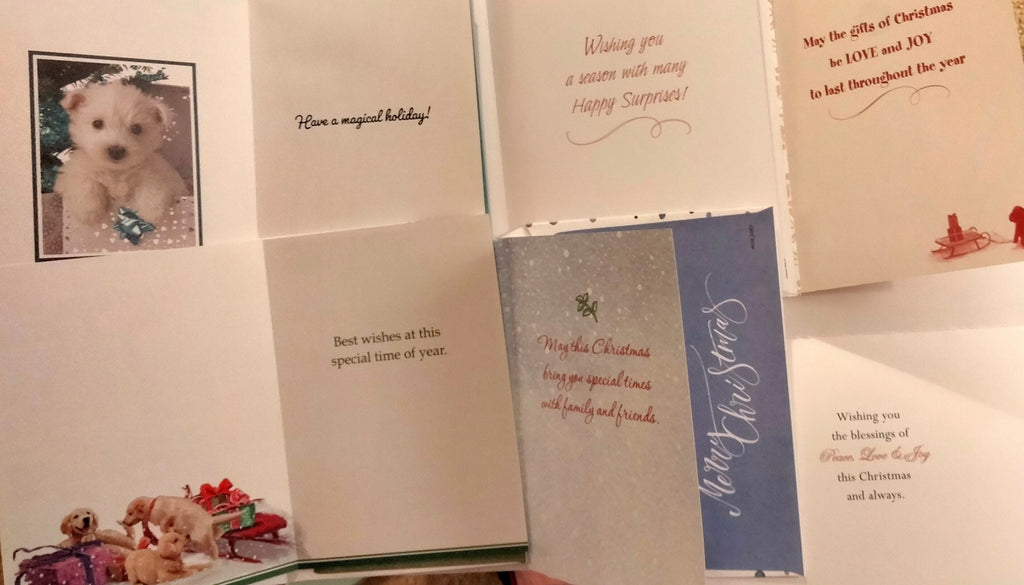 Animal & Pet Christmas Cards – 30-Card Assortment, USA Printed with Matching Envelopes