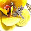 Butterfly Belly Ring, 14G Surgical Steel, Diamond-Cut Stones