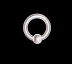 6G Clear Acrylic Captive Bead Ring Retainer – 5/8" ID, Sensitive Skin & Healing Piercings