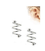 16G Double Twist Industrial Barbell – 316L Surgical Steel, 1-1/4" Total Length