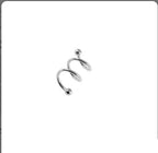 16G Double Twist Industrial Barbell – 316L Surgical Steel, 1-1/4" Total Length