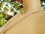 Vintage Faux Creamy White Pearl Crochet Rope Necklace – 12", Slip-Over-Head