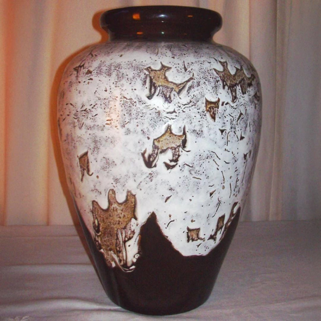 Vintage 1977 Southwestern Studio Art Ceramic Vase – 20", Handcrafted, One of a Kind