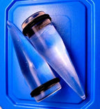 3/4" Clear Acrylic Ear Stretching Taper – Big Gauge, 2-5/8" Long, O-Rings Included