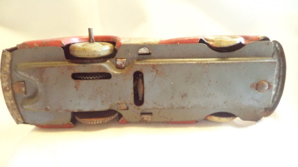 Antique 1930s Marx Tricky Taxi – Tin Wind-Up Toy Car, Made in USA, Rare Collectible