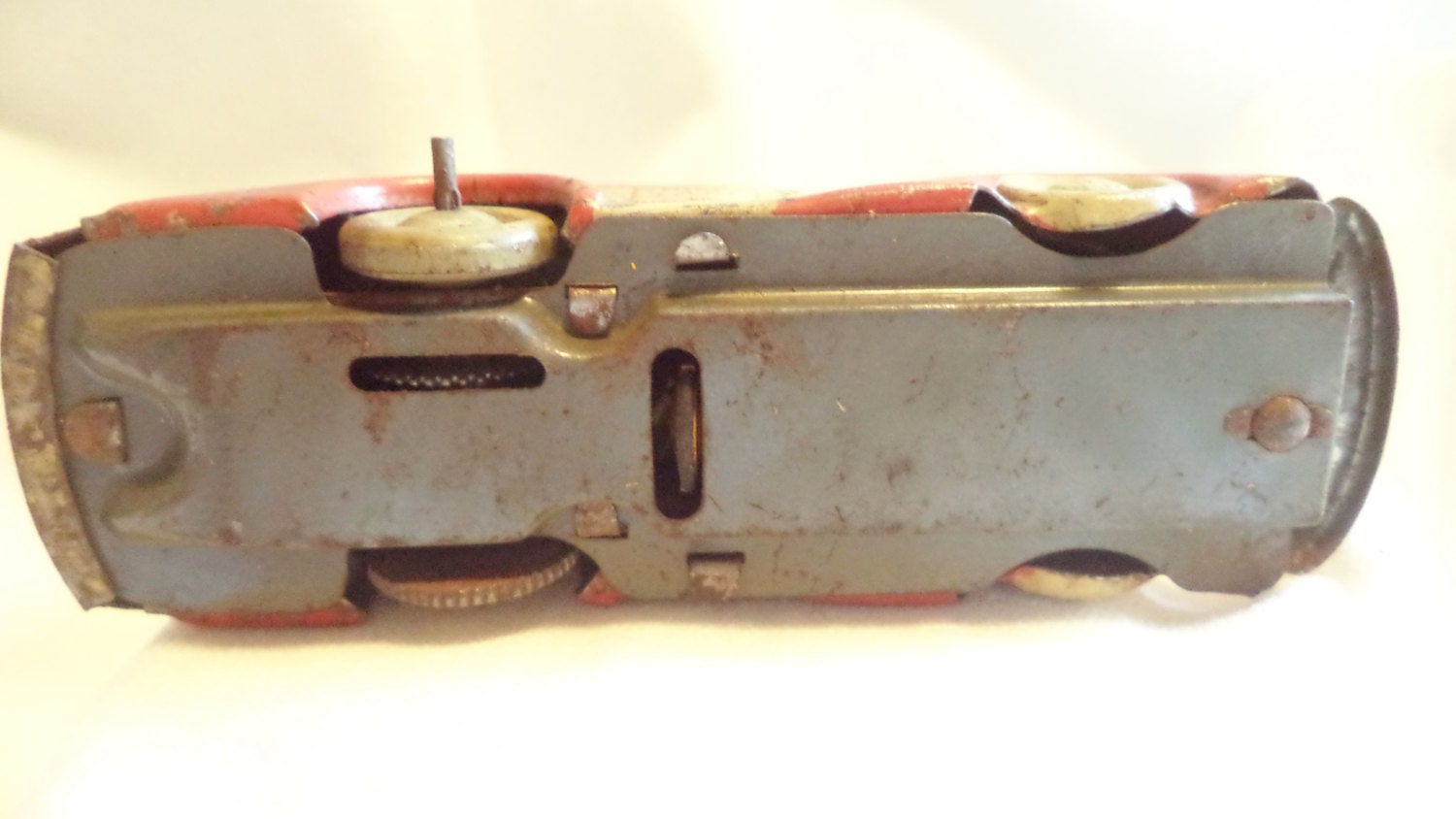 Antique 1930s Marx Tricky Taxi – Tin Wind-Up Toy Car, Made in USA, Rare Collectible