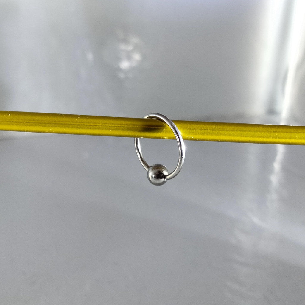 14G Captive Bead Ring 9/16" – 316L Surgical Steel, 5mm Bead, Set of 2