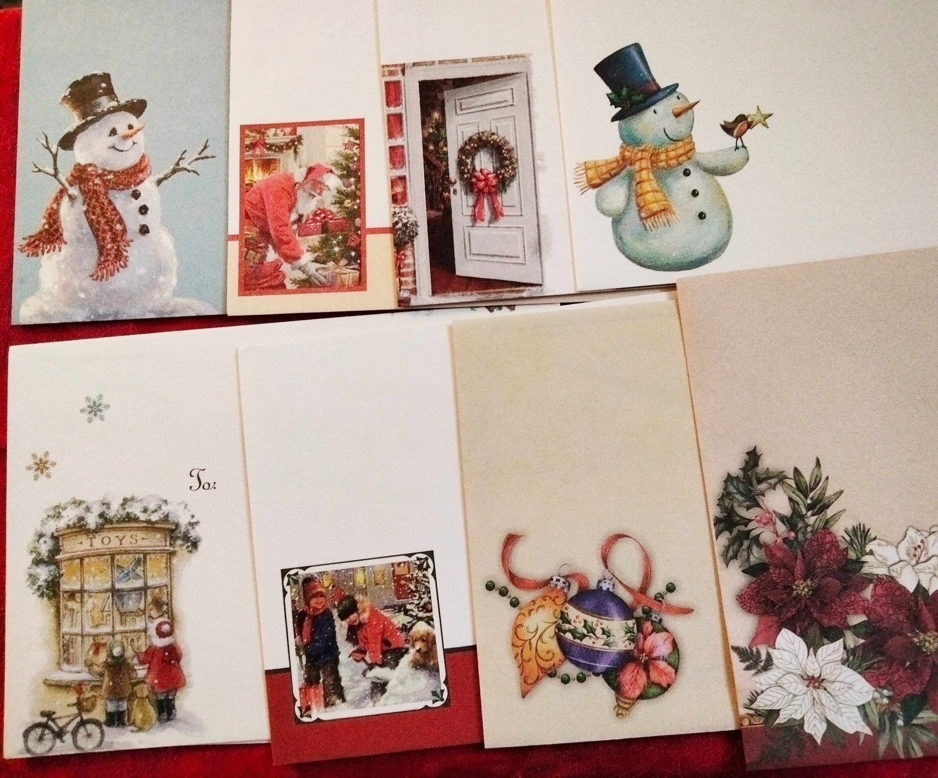 Christmas Card Assortment – 30-Pack Santa, Snowmen & Red Truck, USA Printed