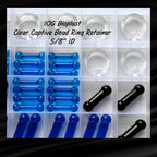 6G Clear Acrylic Captive Bead Ring Retainer – 5/8" ID, Sensitive Skin & Healing Piercings