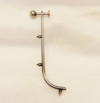 14G Labret Stud with 2" Hanging Spiked Talon – 316L Surgical Steel, Beard-Friendly