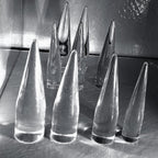 3/4" Clear Acrylic Ear Stretching Taper – Big Gauge, 2-5/8" Long, O-Rings Included