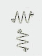 16G Double Twist Industrial Barbell – 316L Surgical Steel, 1-1/4" Total Length