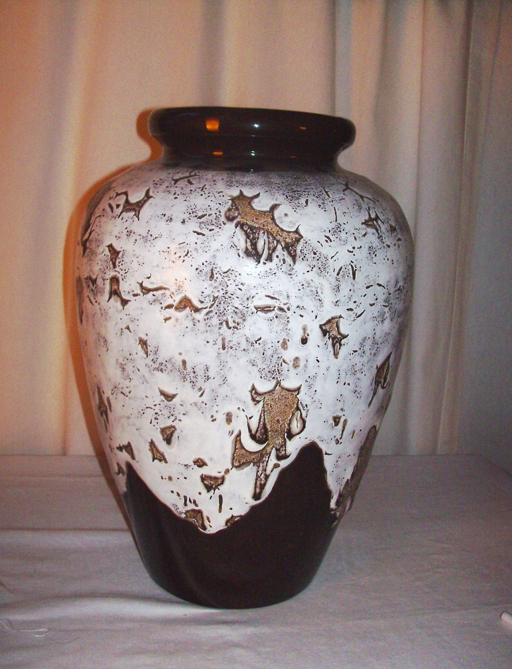 Vintage 1977 Southwestern Studio Art Ceramic Vase – 20", Handcrafted, One of a Kind