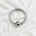 14G Captive Bead Ring 7/16" – 316L Surgical Steel, 3.57mm Bead, Sold Individually