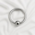 14G Captive Bead Ring 7/16" – 316L Surgical Steel, 3.57mm Bead, Sold Individually