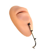 14G Labret Stud with 2" Hanging Spiked Talon – 316L Surgical Steel, Beard-Friendly