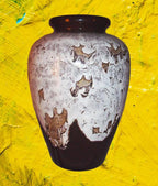 Vintage 1977 Southwestern Studio Art Ceramic Vase – 20", Handcrafted, One of a Kind
