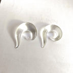 12G Clear Glass Spiral Talon Plug – Lobe Stretcher & Surgical Retainer, Metal-Free