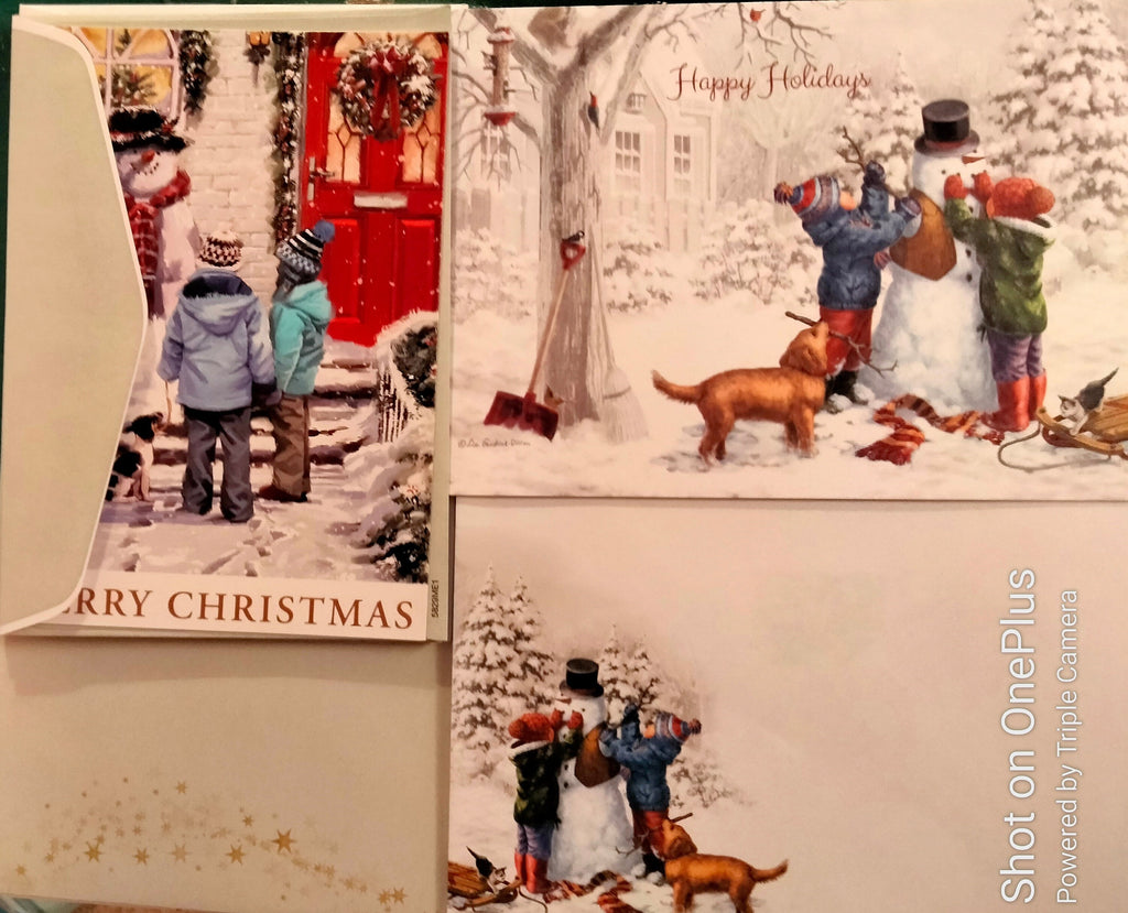 Animal & Pet Christmas Cards – 30-Card Assortment, USA Printed with Matching Envelopes