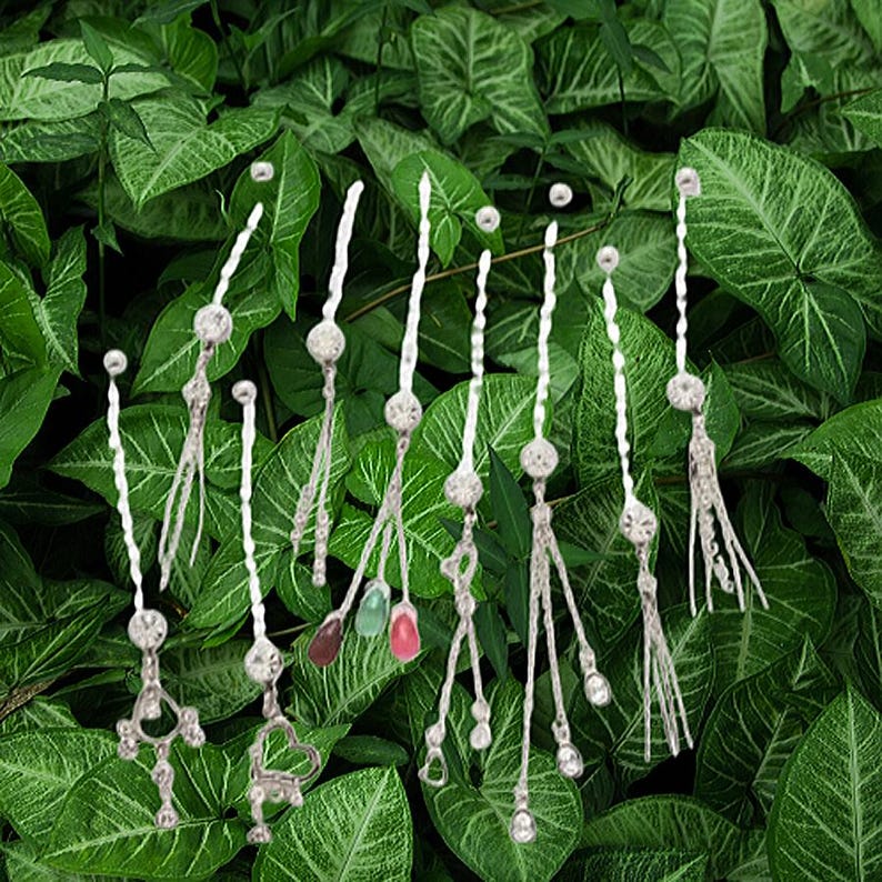 14G Maternity Belly Ring – Bio Flex Flexible Shaft, Multi-Stone Dangle
