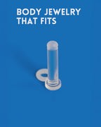 14G Clear Flexible Horseshoe Retainer | Medical-Grade Acrylic Piercing Retainer